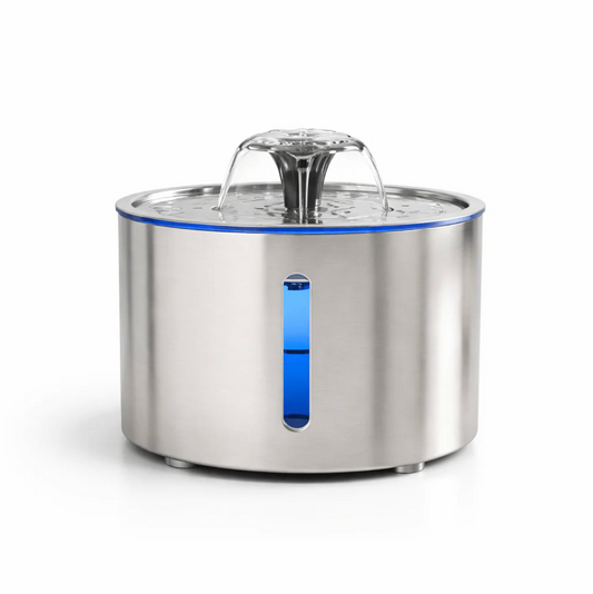 Fontaine à eau chat Inox 2,5L silencieuse