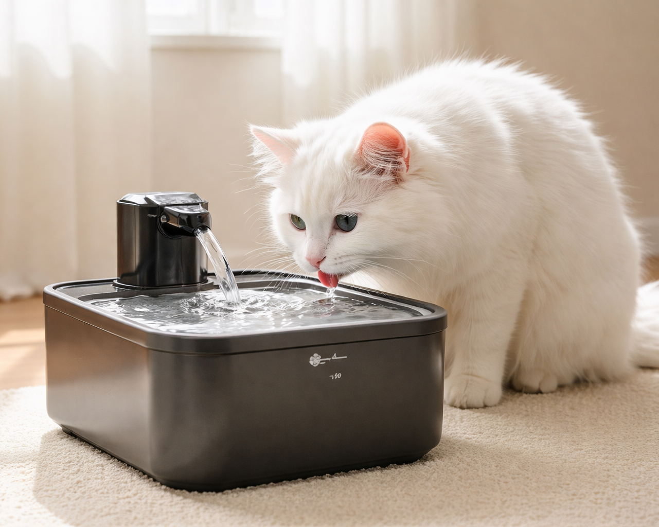 Fontaine à Eau pour Chat — Silencieuse & Filtrante