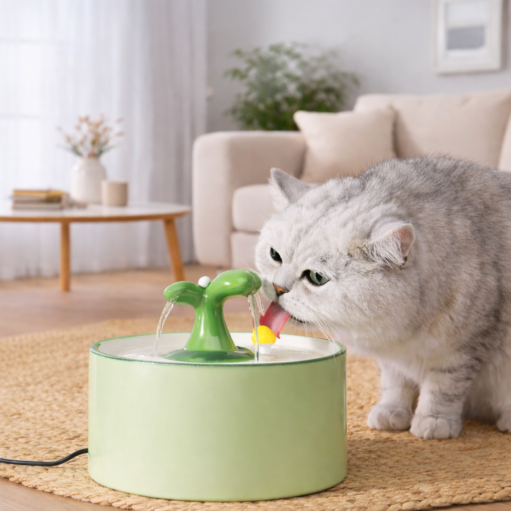 Fontaine à eau en céramique pour chats