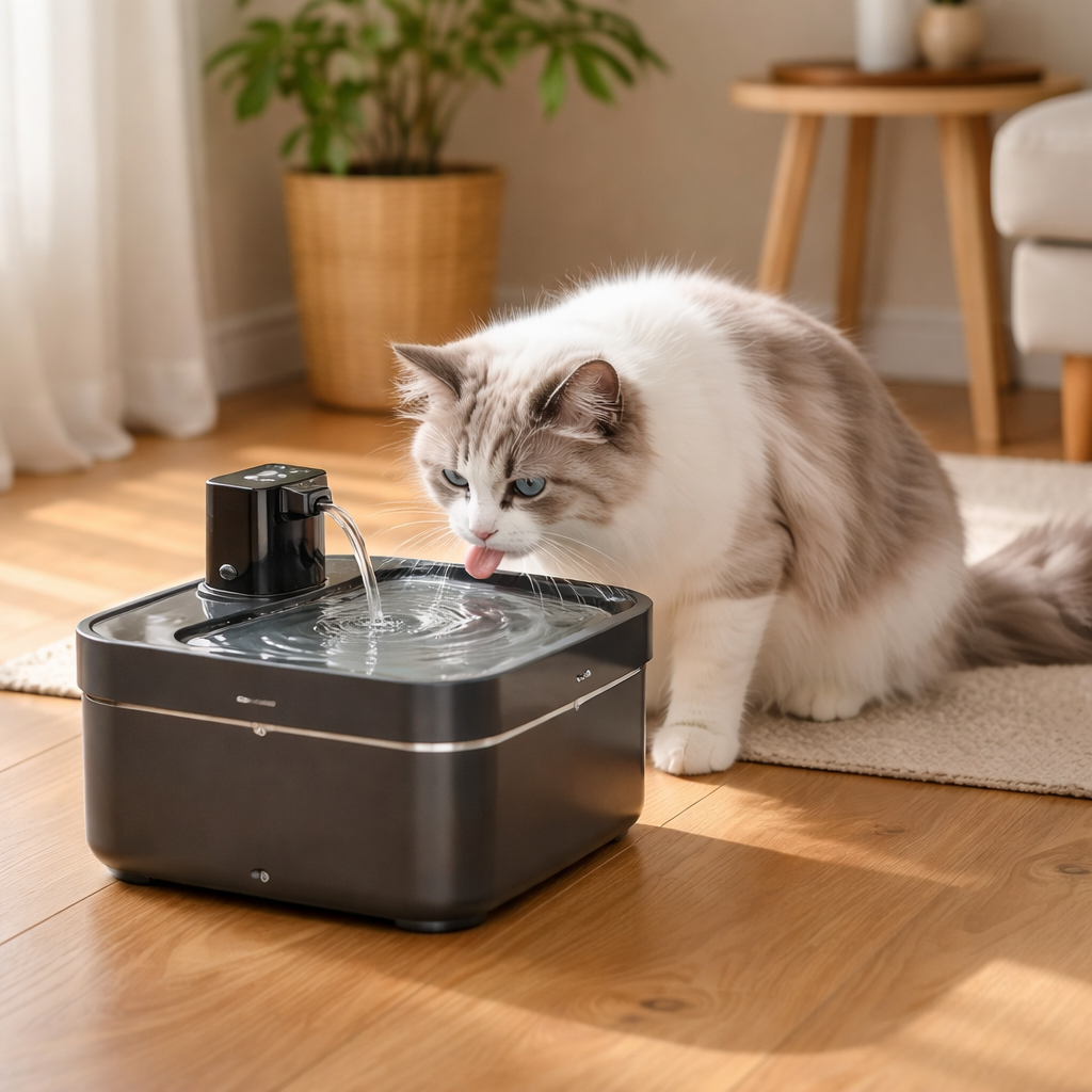 Fontaine à Eau pour Chat — Silencieuse & Filtrante