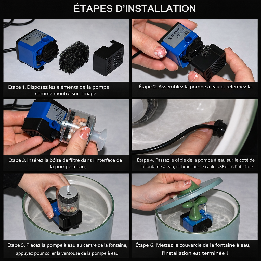 Fontaine à eau en céramique pour chats