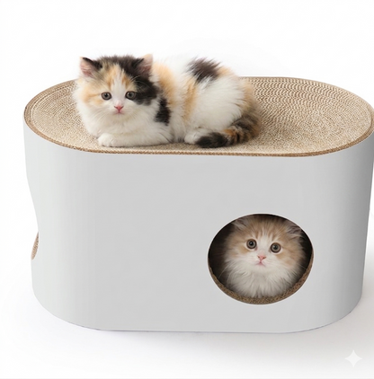 Cat Lodge - Grotte pour chat avec griffoir