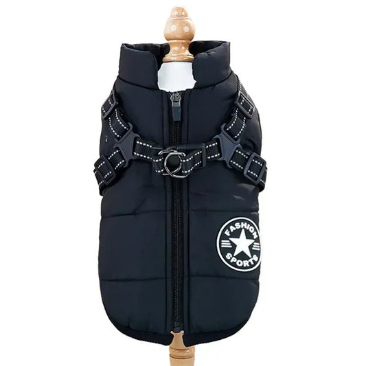 Waterproof Dog Raincoat with Reflective Design