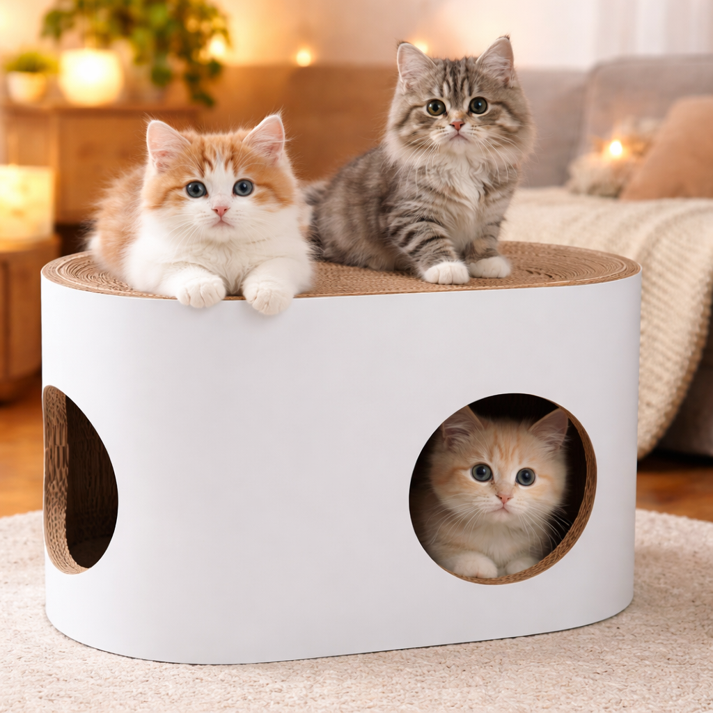 Cat Lodge - Grotte pour chat avec griffoir