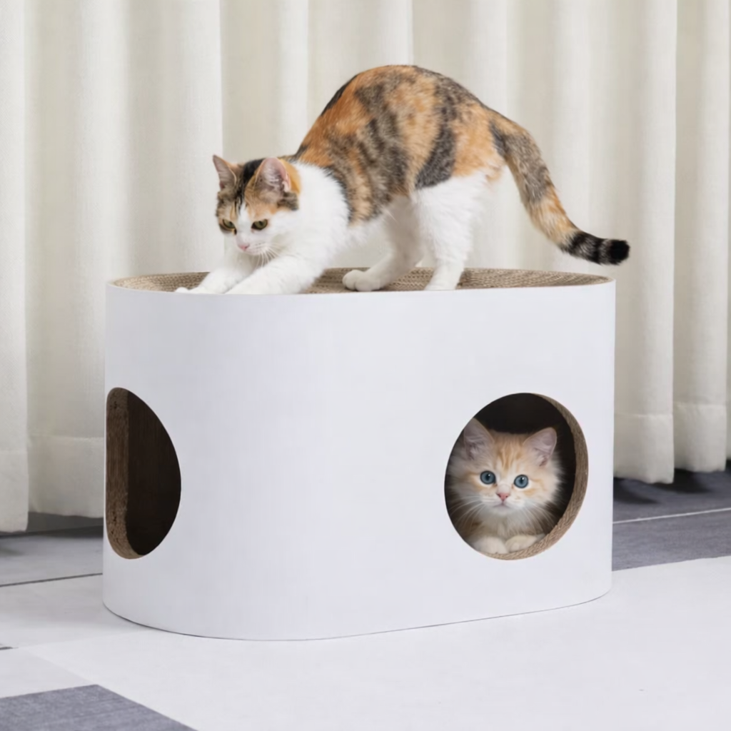 Cat Lodge - Grotte pour chat avec griffoir